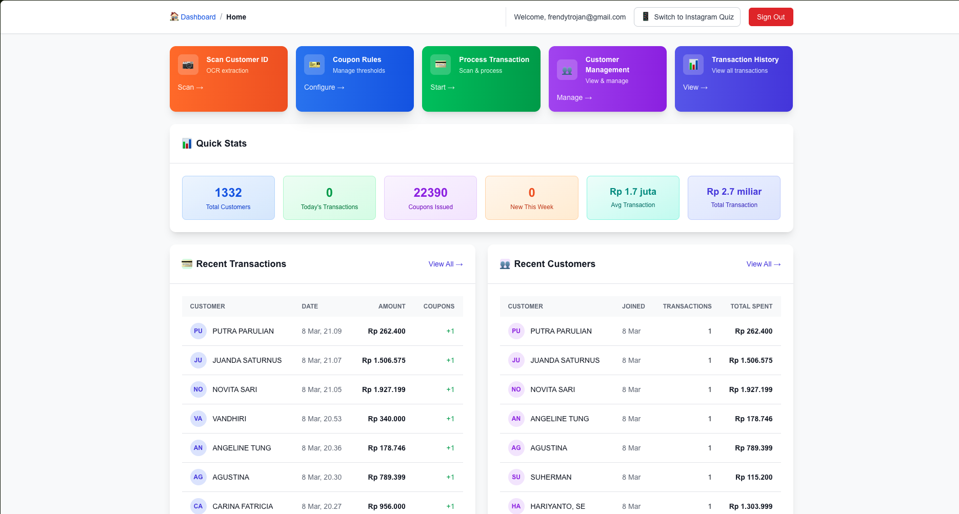 OCR Event Management